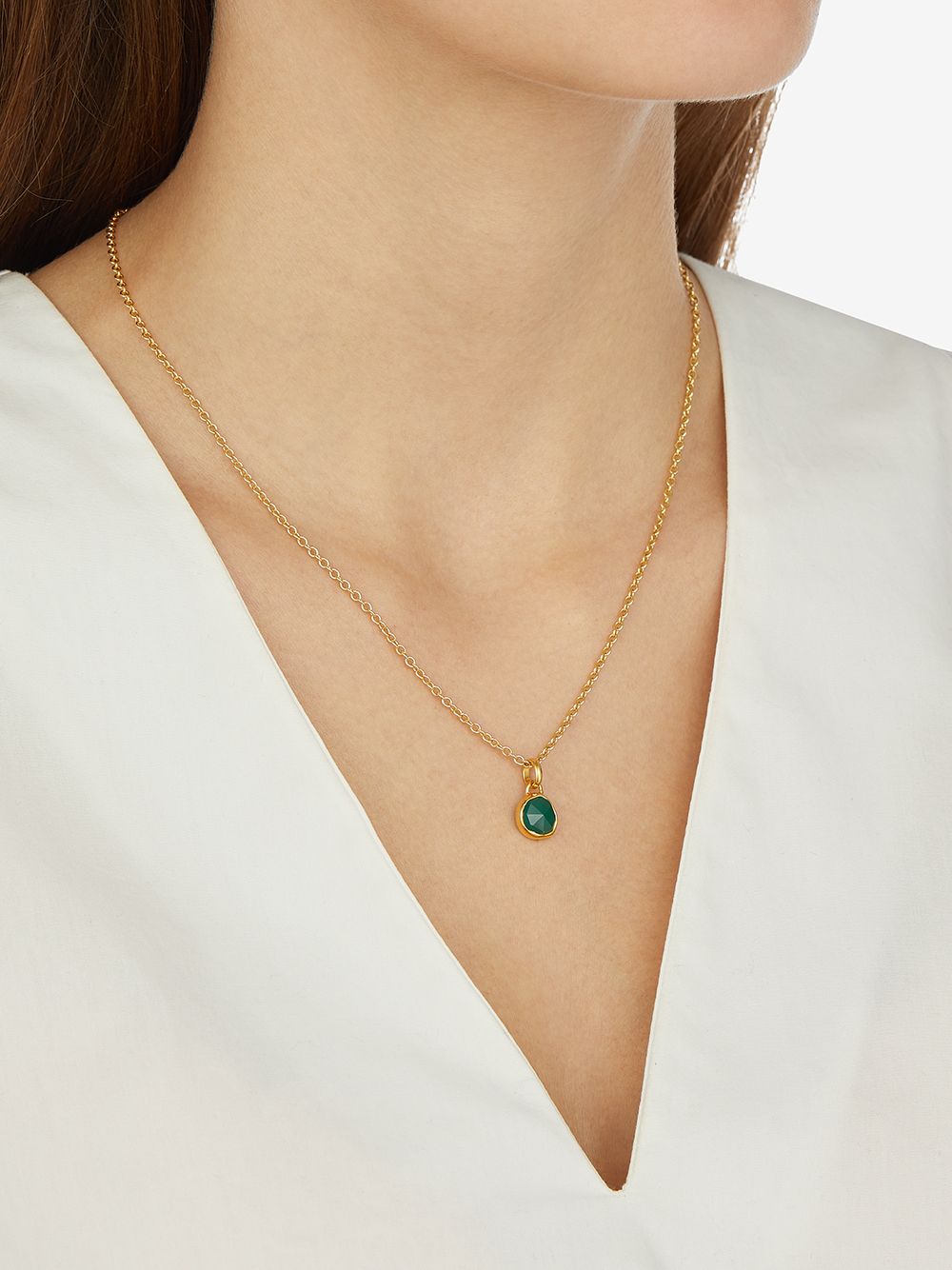 Monica Vinader Siren mini bezel pendant charm