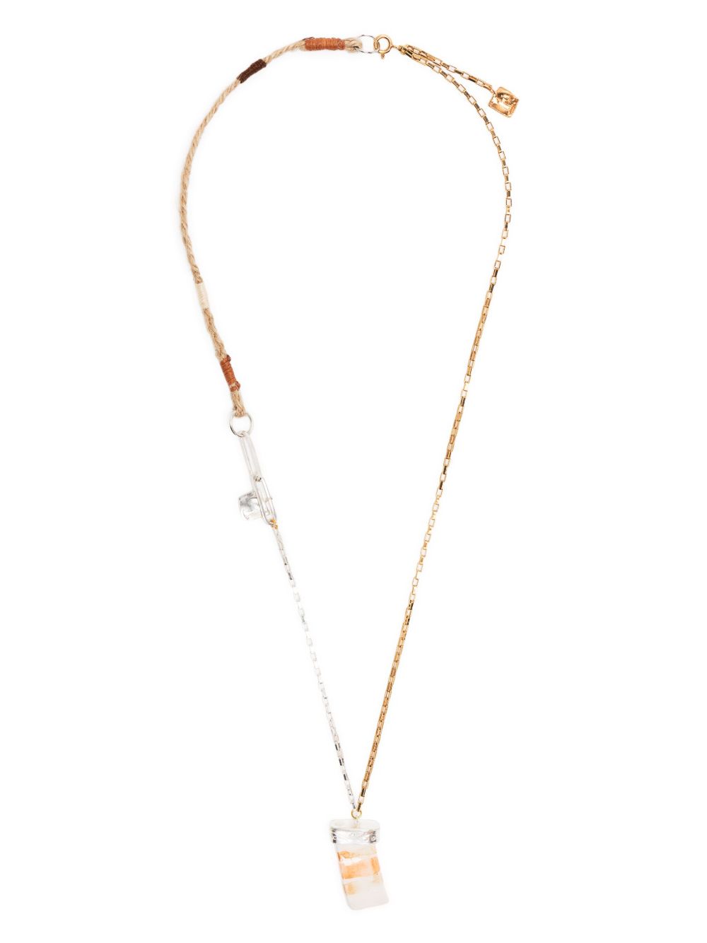 Nick Fouquet statement-pendant anchor-chain necklace
