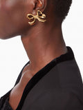 Nina Ricci Bow polished-finish earrings