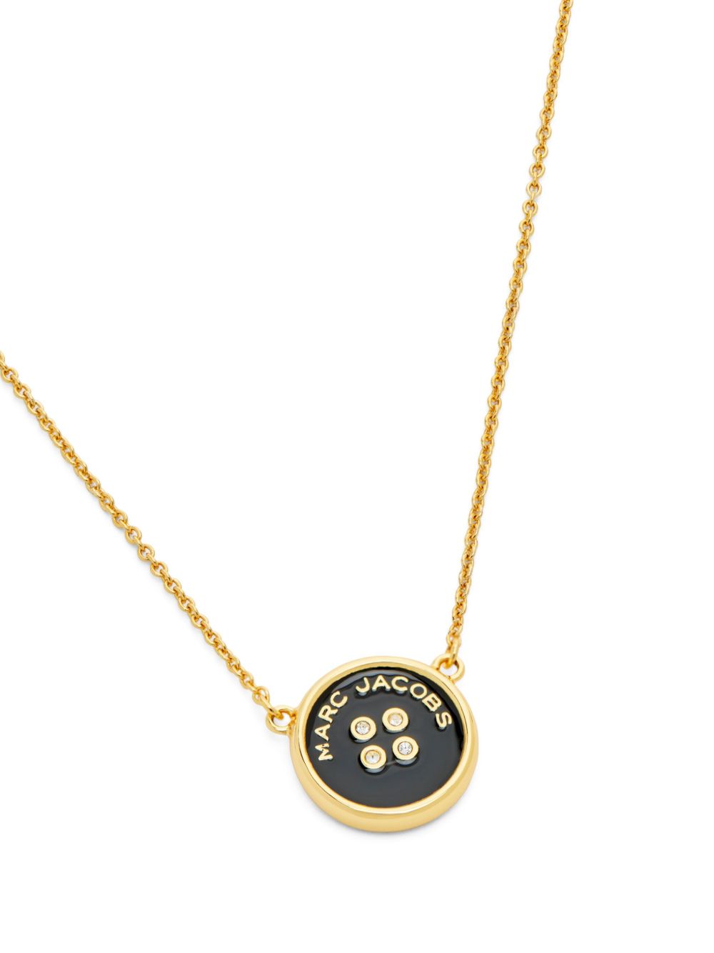 Marc Jacobs logo-plaque pendant necklace