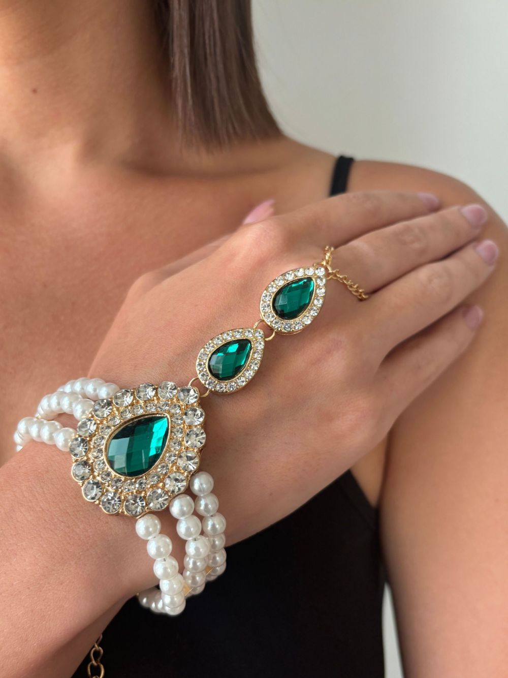 HZMER JEWELLERY crystal-embellished bracelet