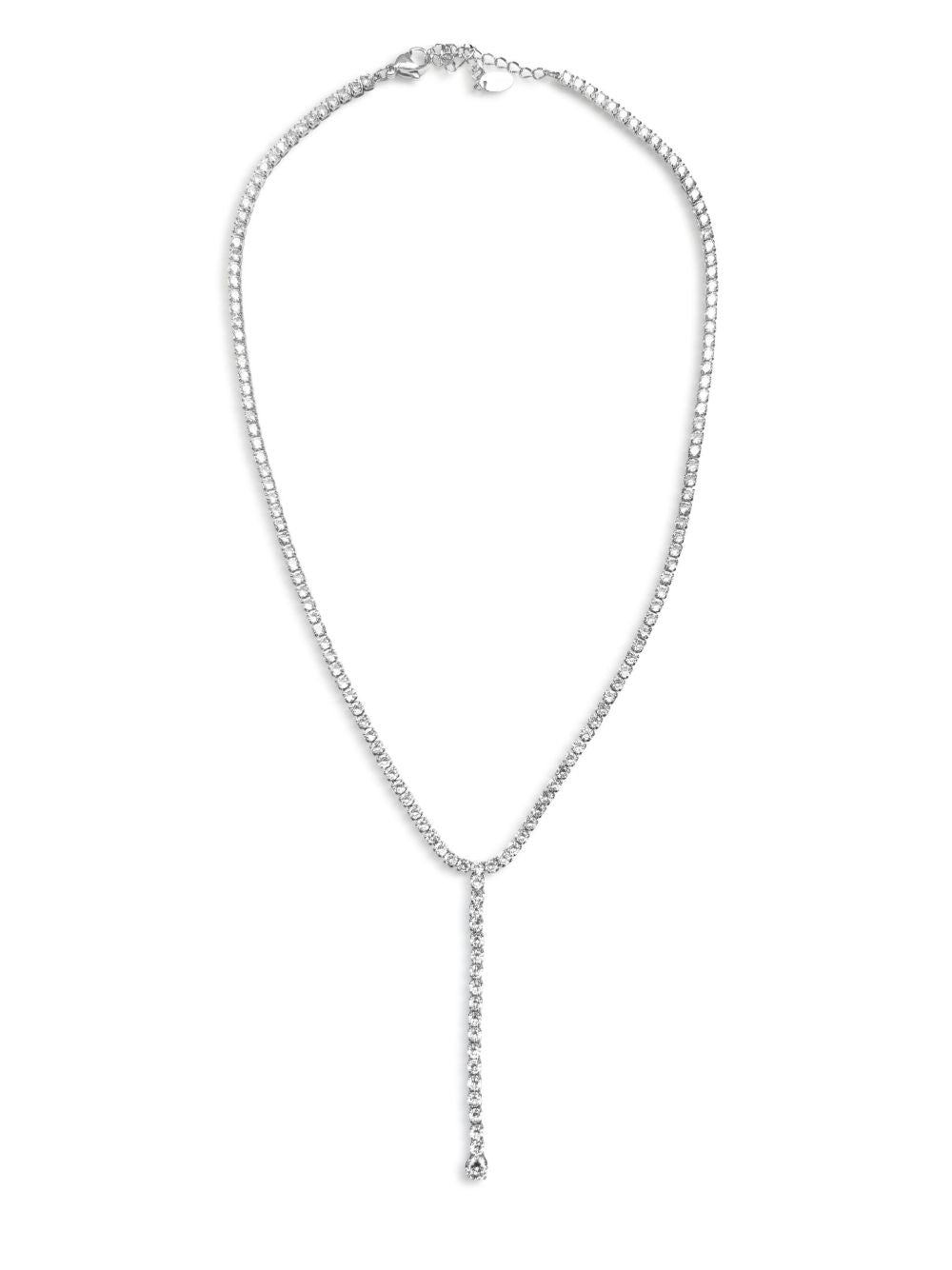 HZMER JEWELLERY rhinestone-embellished lariat necklace