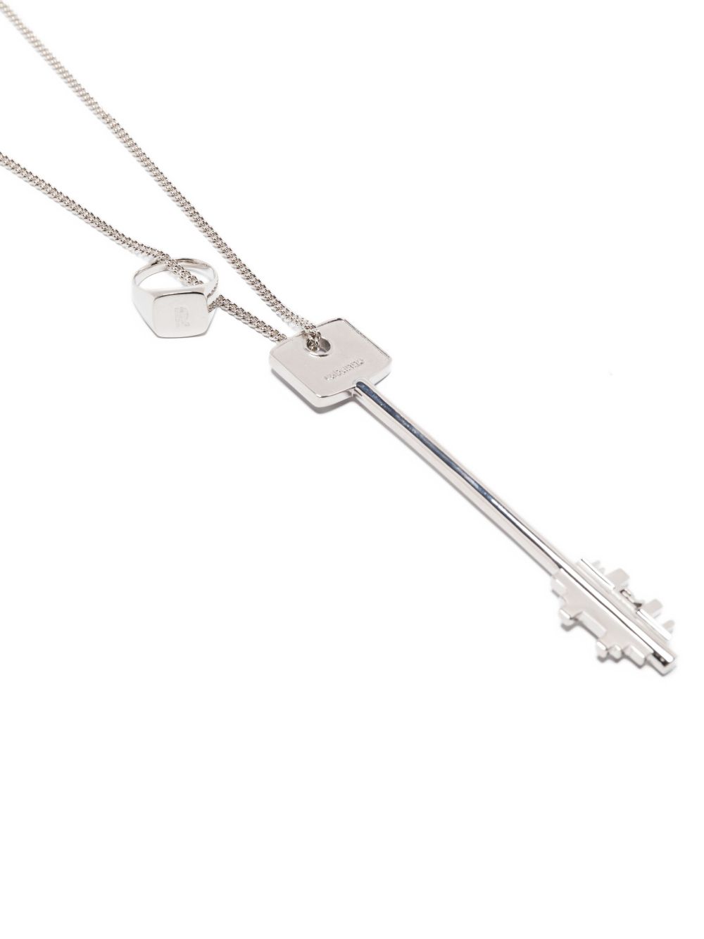 Rabanne key-ring pendant necklace