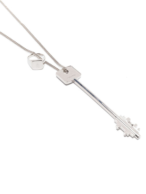 Rabanne key-ring pendant necklace