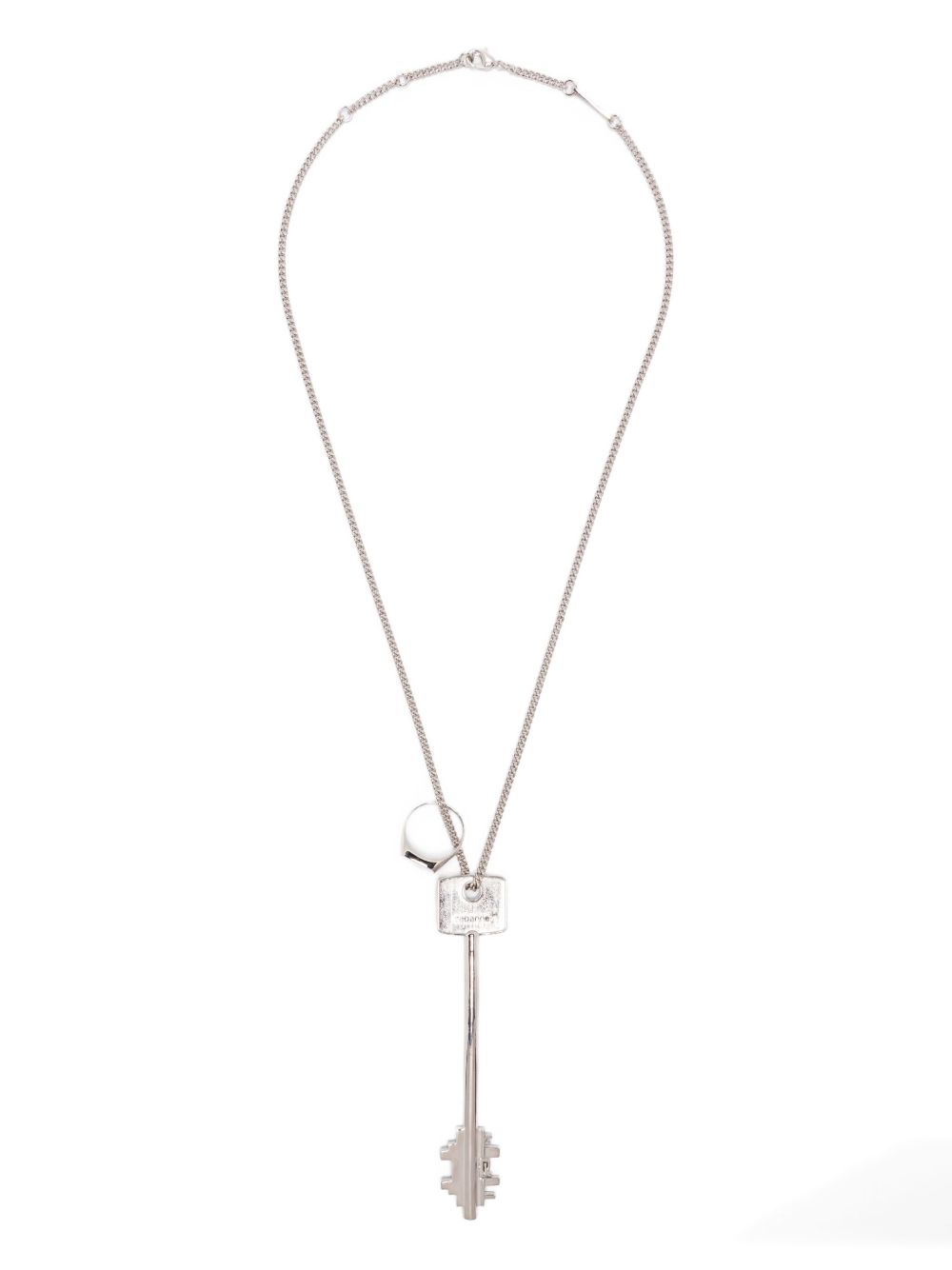 Rabanne key-ring pendant necklace