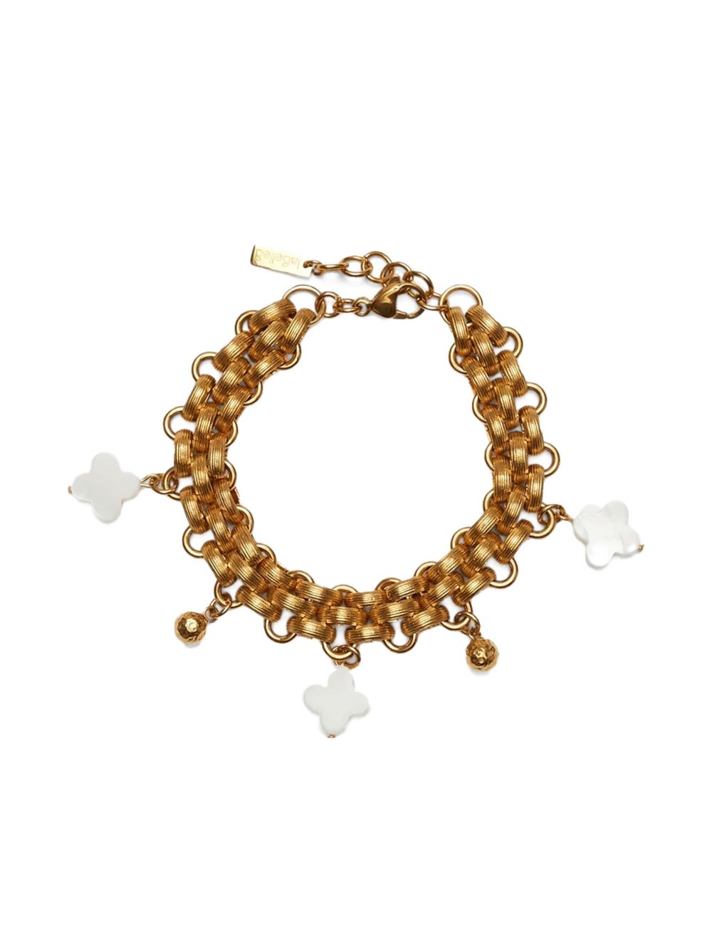 Labelled Jewellery Mila chain-link clover bracelet