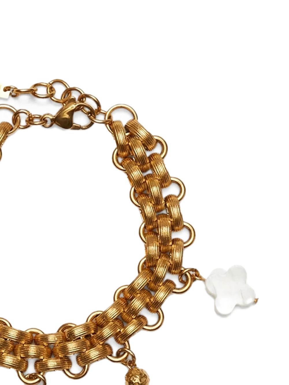 Labelled Jewellery Mila chain-link clover bracelet