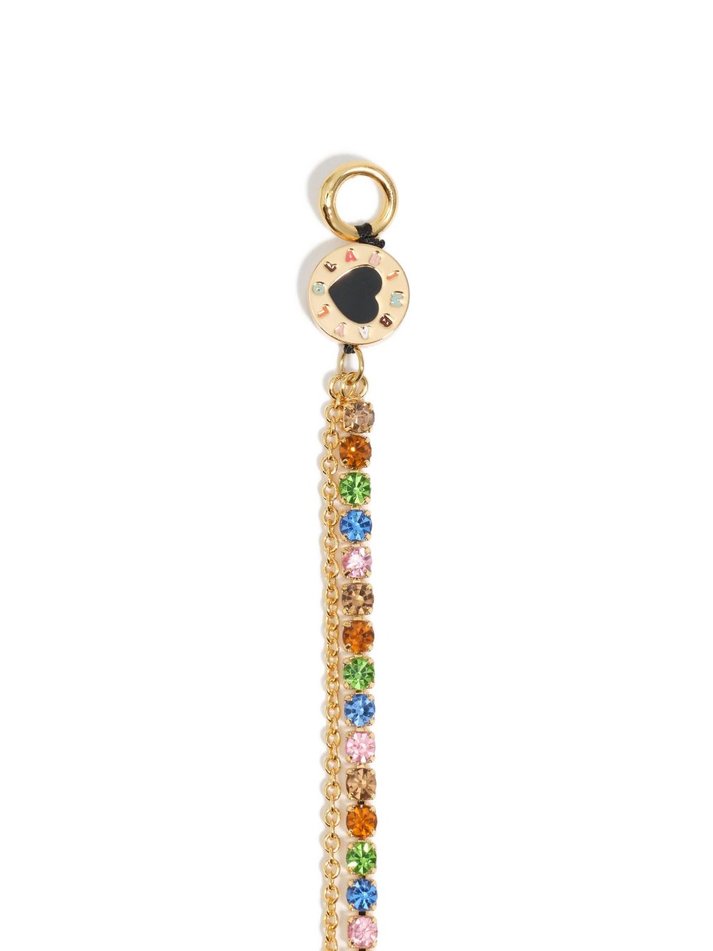 Bimba y Lola heart-charm stones necklace