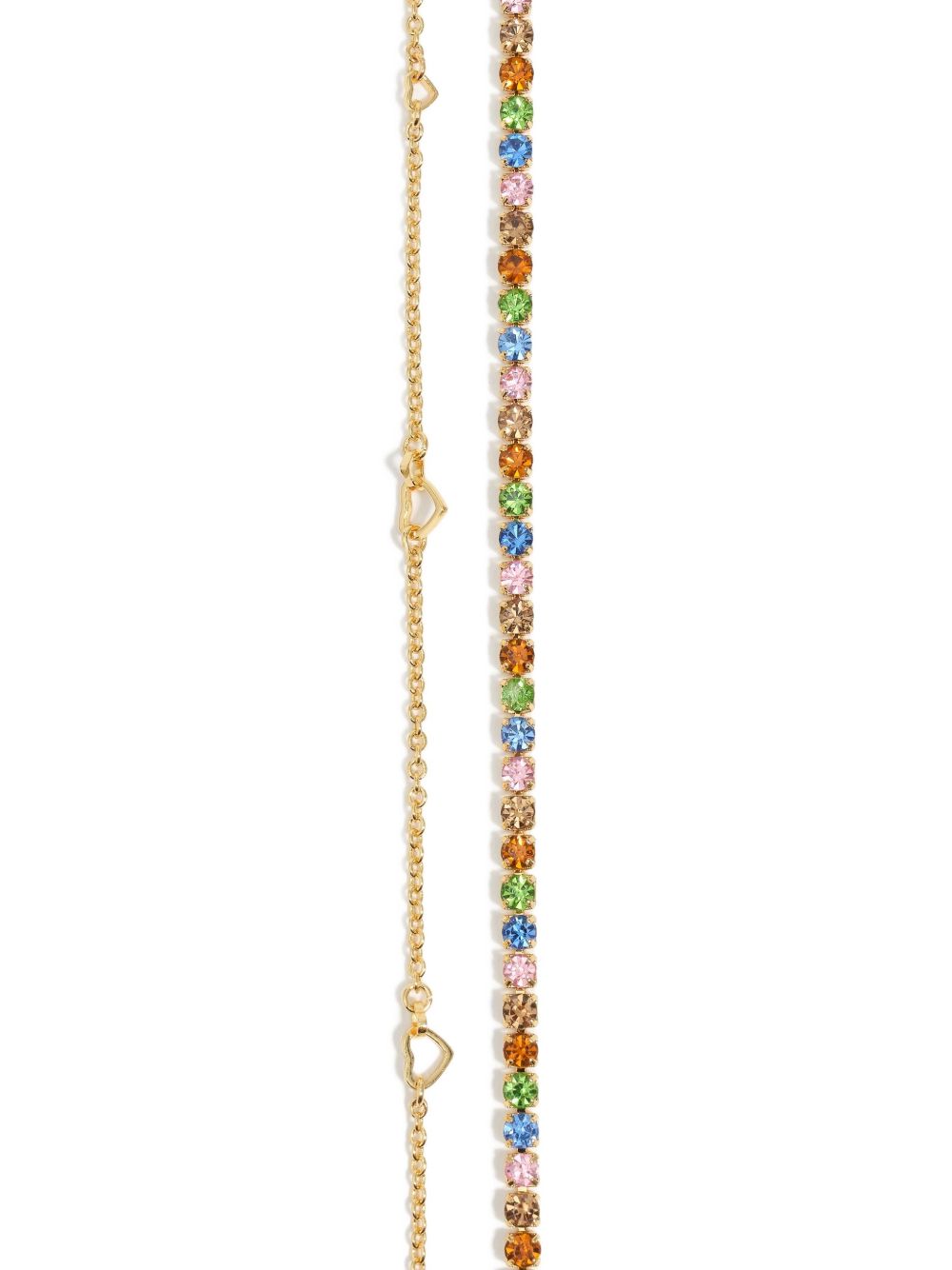 Bimba y Lola heart-charm stones necklace