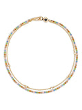 Bimba y Lola heart-charm stones necklace