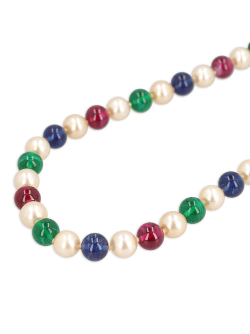 Vintage multi-beaded necklace