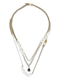 Bimba y Lola safety pin chain necklace